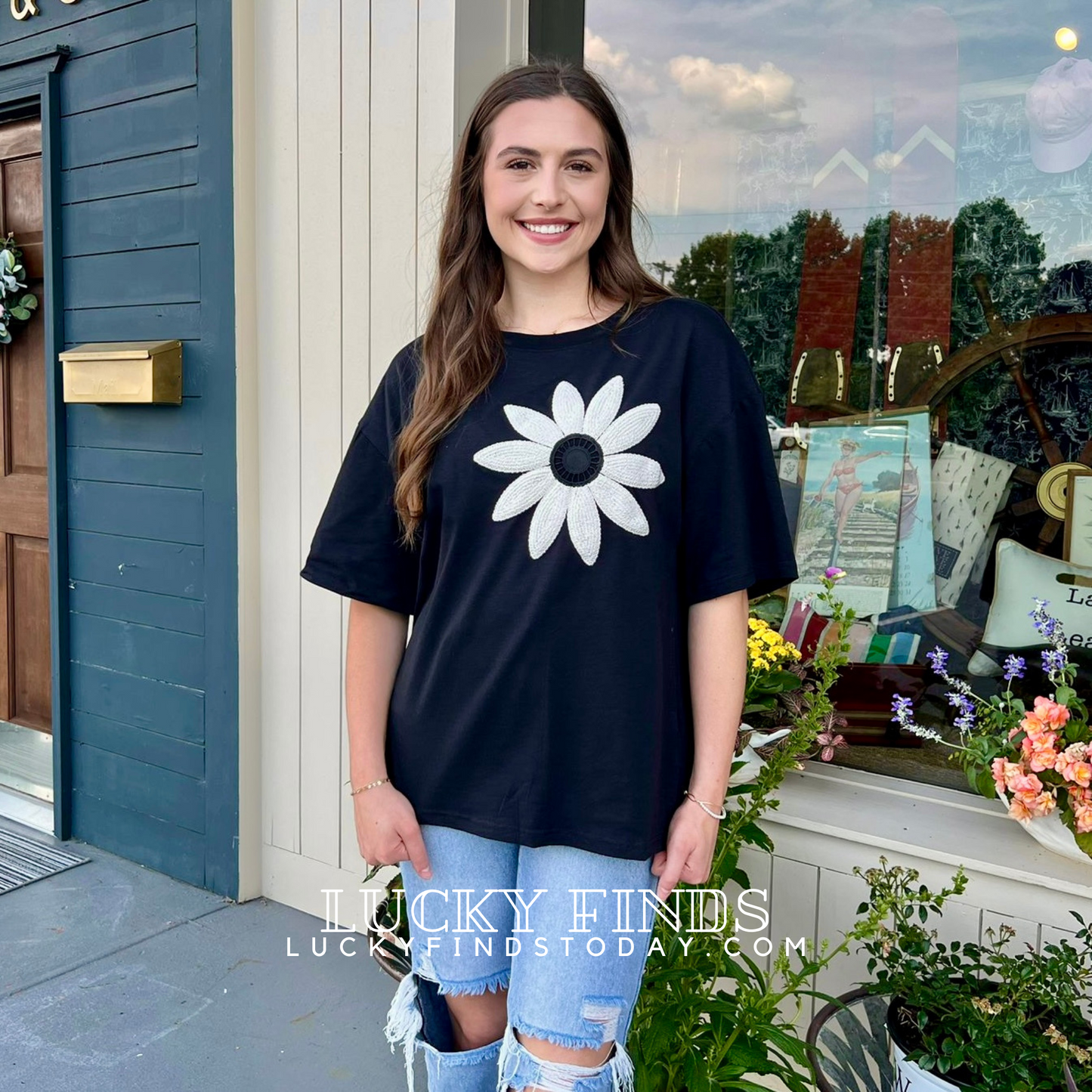 Dreamer Daisy Patch Top D1556