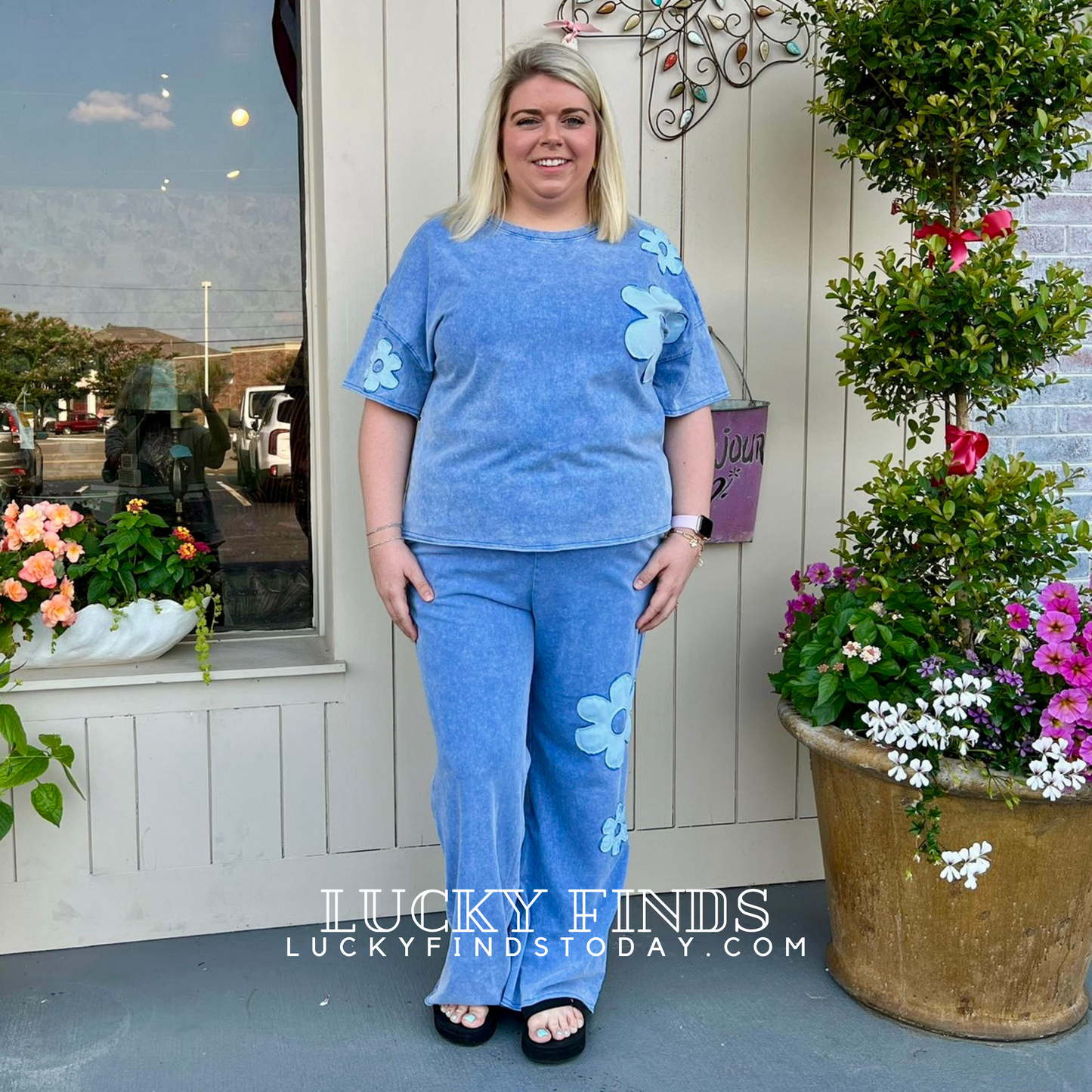 Paradise Daisy Pants Set D1561