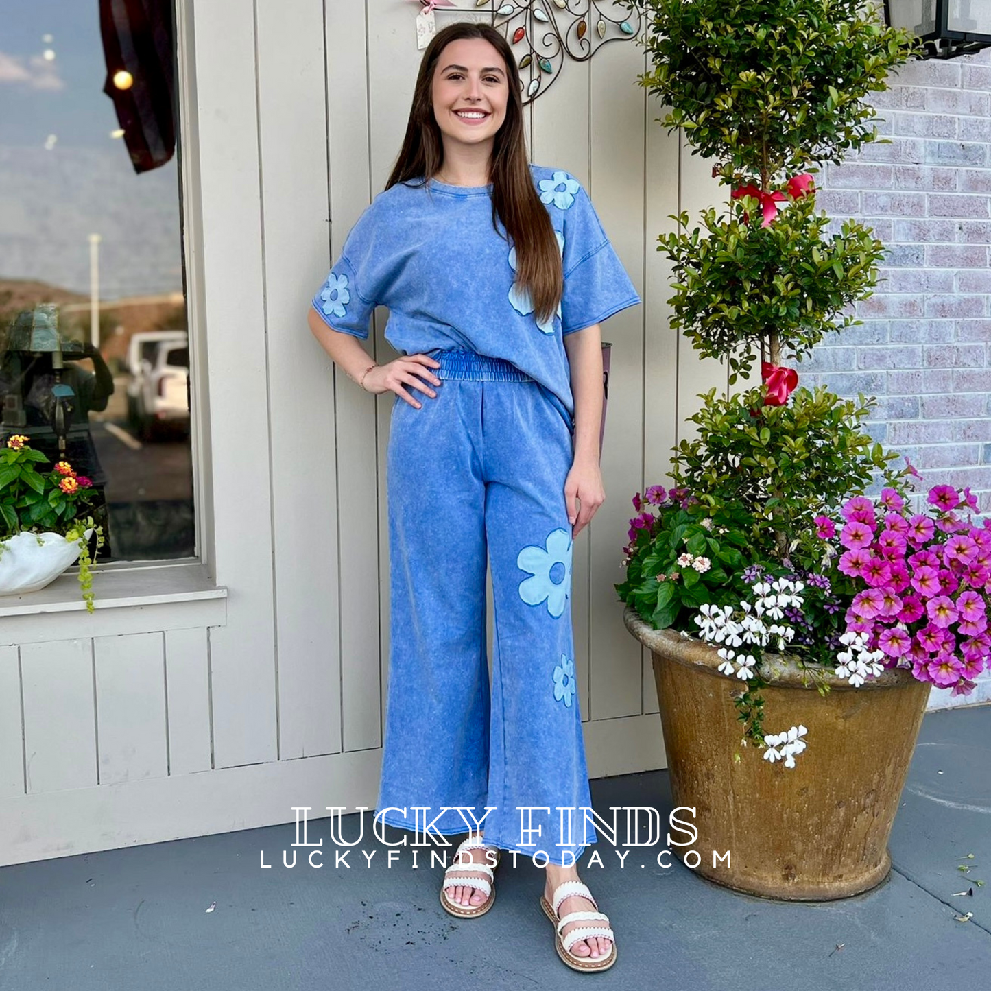Paradise Daisy Pants Set D1561