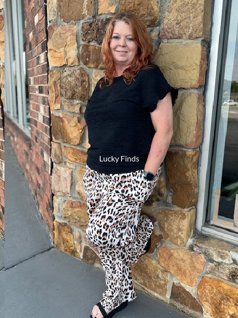 Leopard Print Lounge Pants D1573