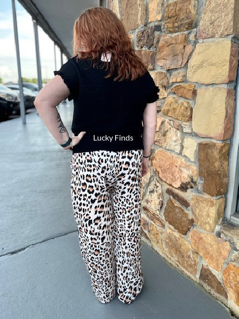 Leopard Print Lounge Pants D1573