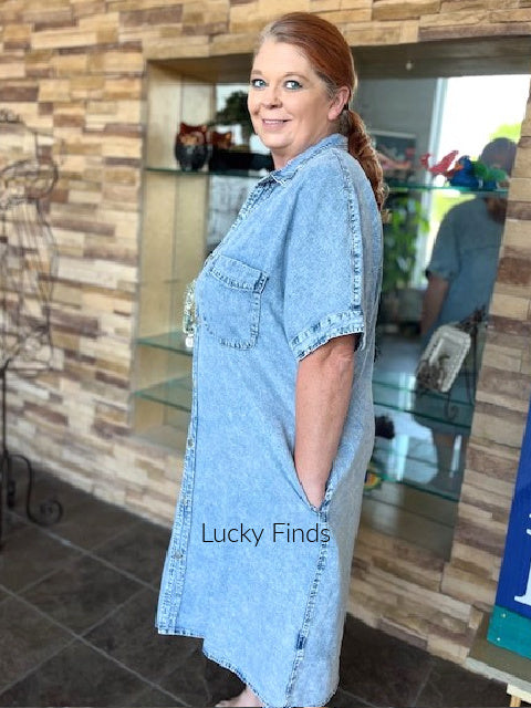 Nashville Denim Midi Dress D1575