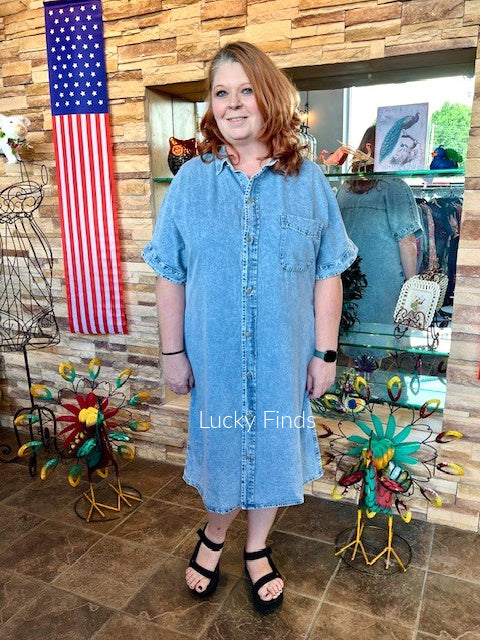 Nashville Denim Midi Dress D1575
