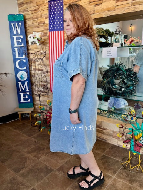 Nashville Denim Midi Dress D1575