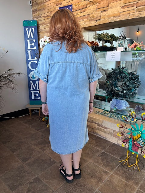 Nashville Denim Midi Dress D1575