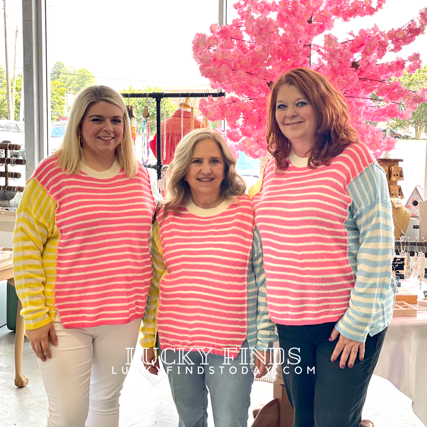 Easy Living Striped Sweater Top D1583