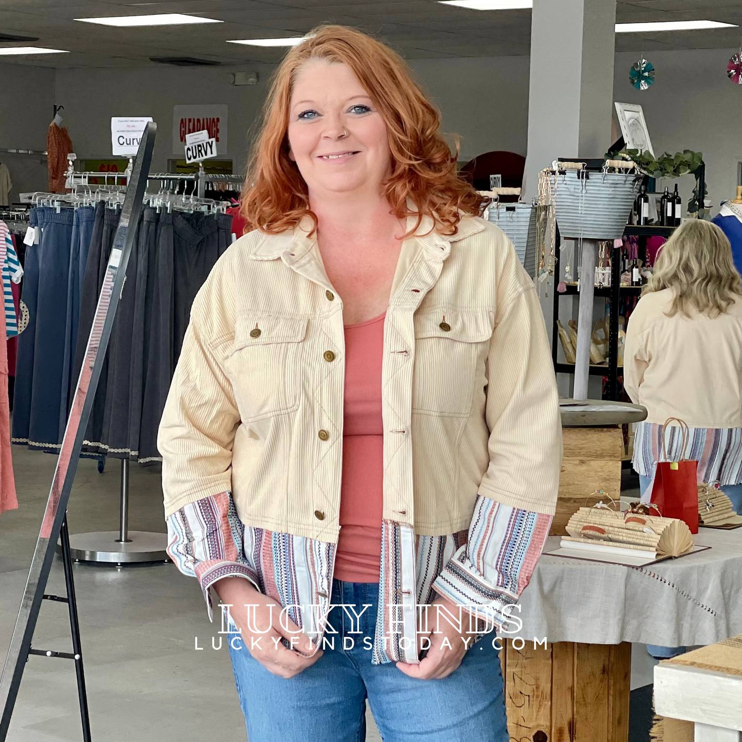 Double Weekend Corduroy Shacket D1586