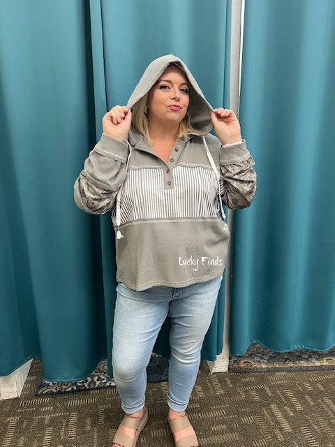 My Fav Colorblock Hoodie D1589