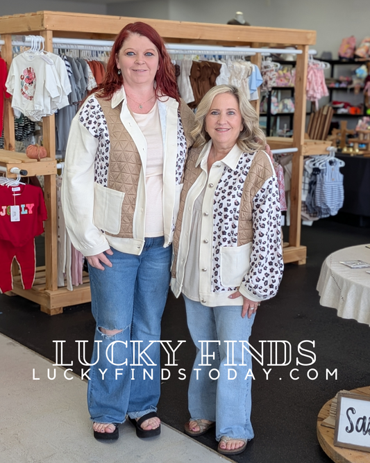 Sassy Leopard Waffle Knit Jacket D1605