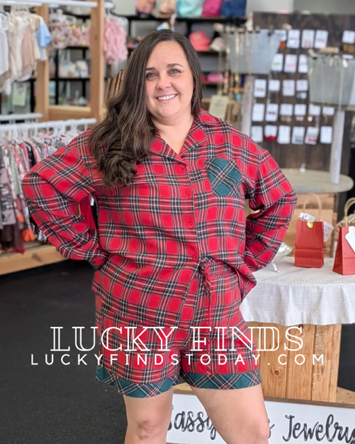 Christmas Plaid Pajama Set D1609