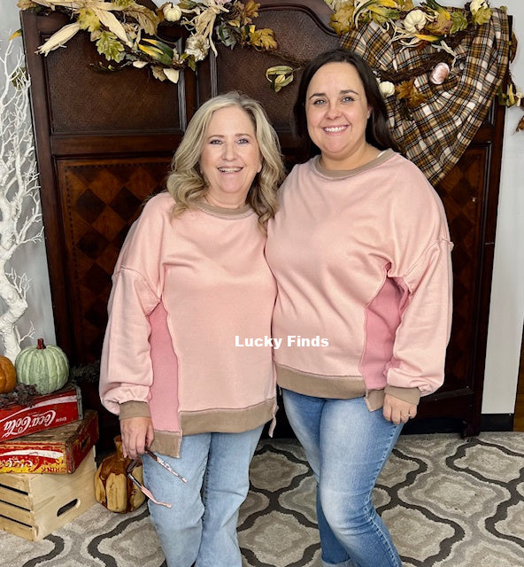 Cozy Sporty Chic Pullover Top D1610