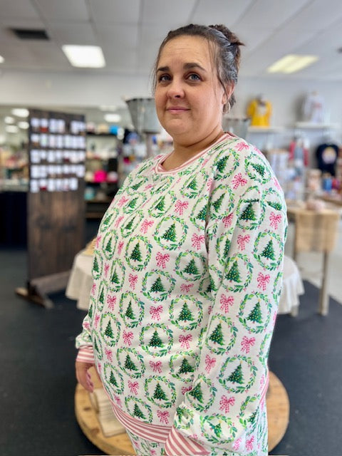 Christmas Tree Contrast Pants Set D1616