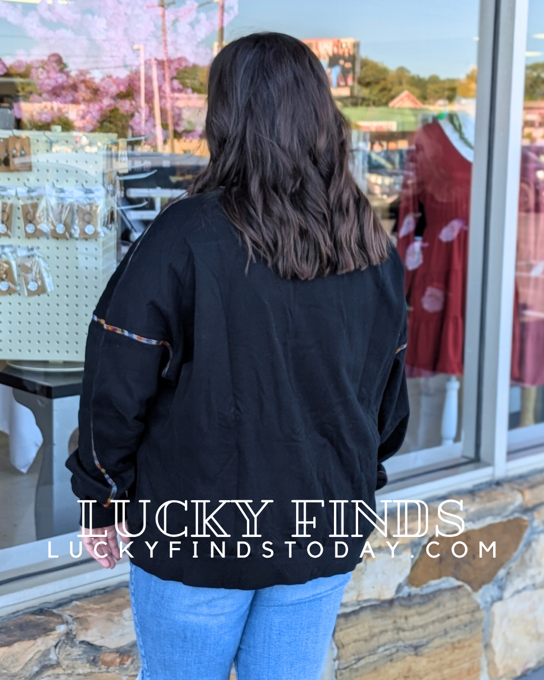 My Santa Sequin Patch Top D1620