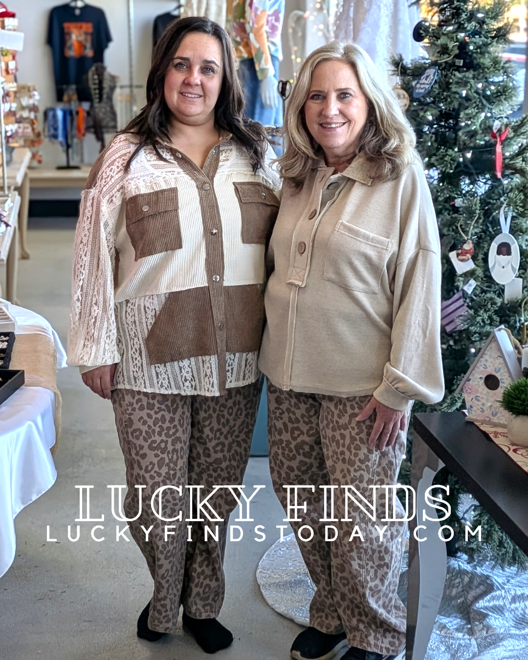 Madi's Leapard Print Jeans D1630