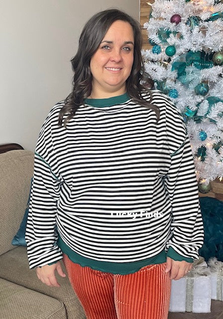 All So Nice Stripe Top D1648