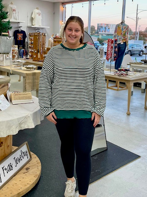 All So Nice Stripe Top D1648