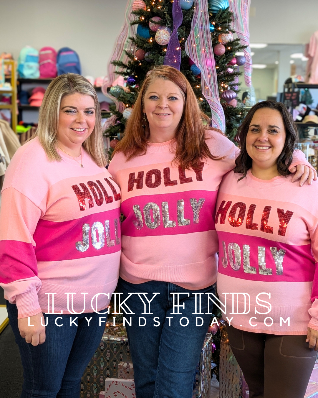 Sweet Holly Jolly Sequined Top D1650