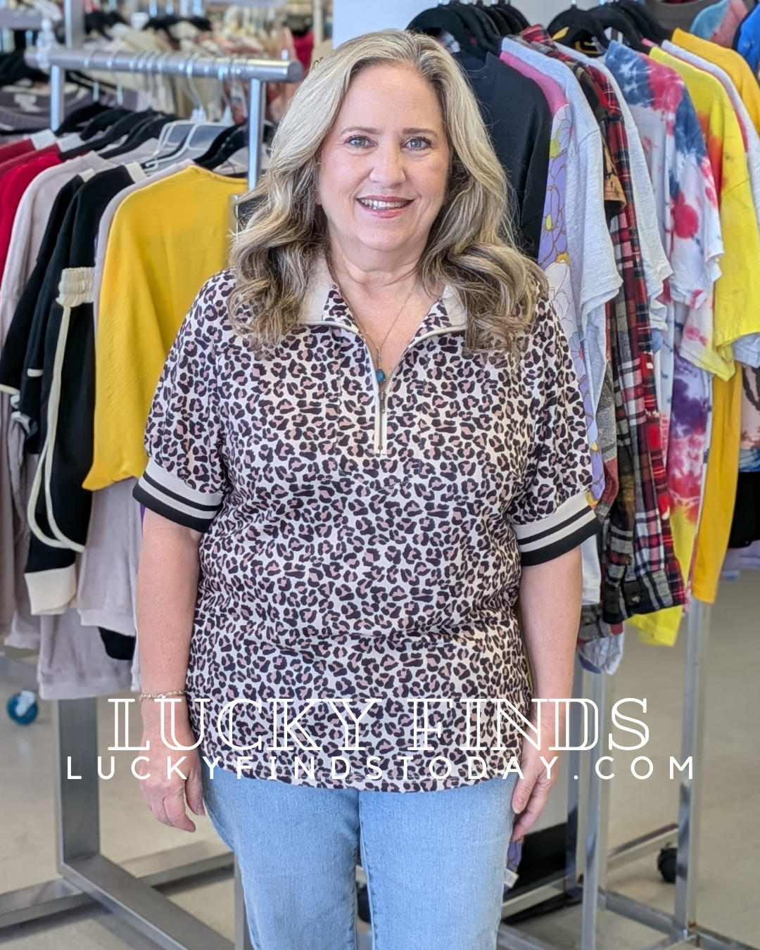 Gone wild Half Zip Top D1664