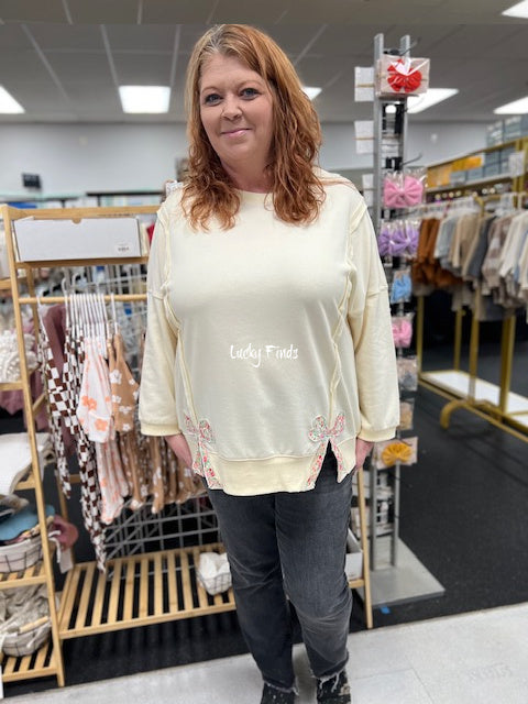 Love of Bow Patch Top D1667
