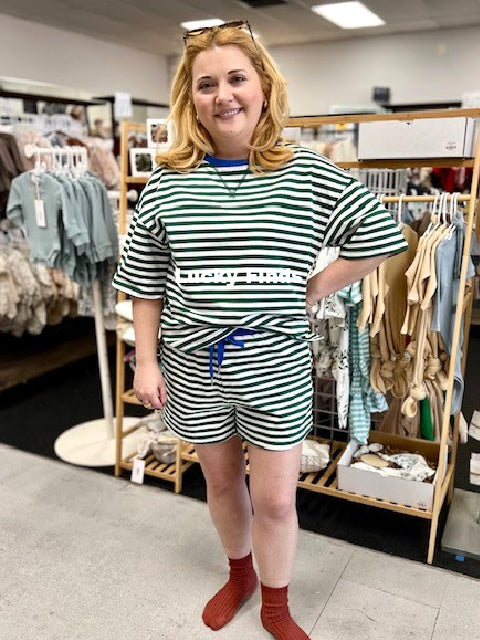 Cabana Striped Shorts Set D1690