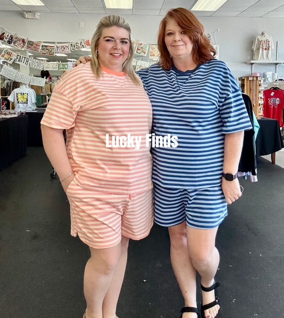 Cabana Striped Shorts Set D1690