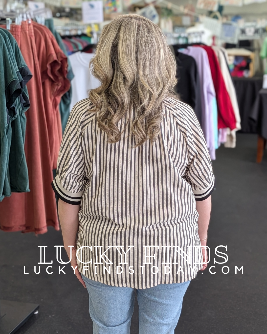 Summer Vibe Stripe Top D1695