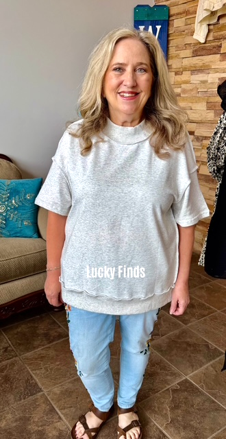 Madison Mock Neck Top D1708