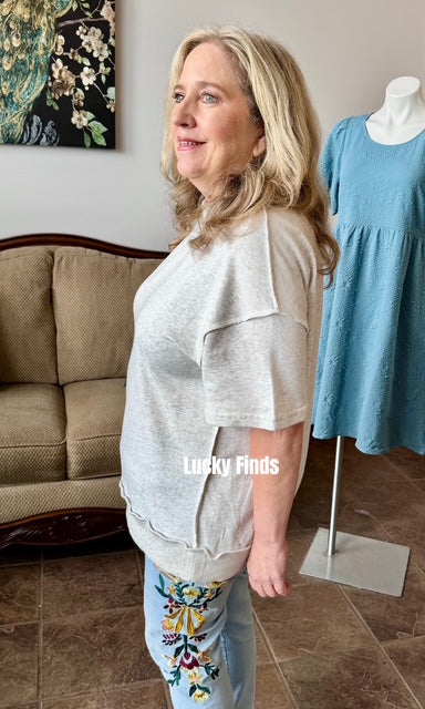 Madison Mock Neck Top D1708