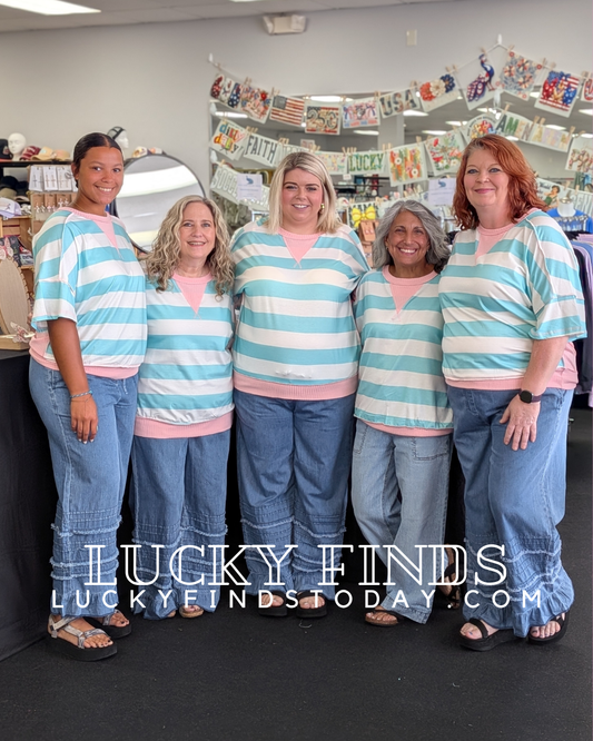 Coastal Striped Top D1714