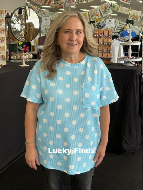 Lovely Polka Dot Top D1718