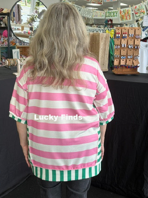 Fun Time Striped Top D1719