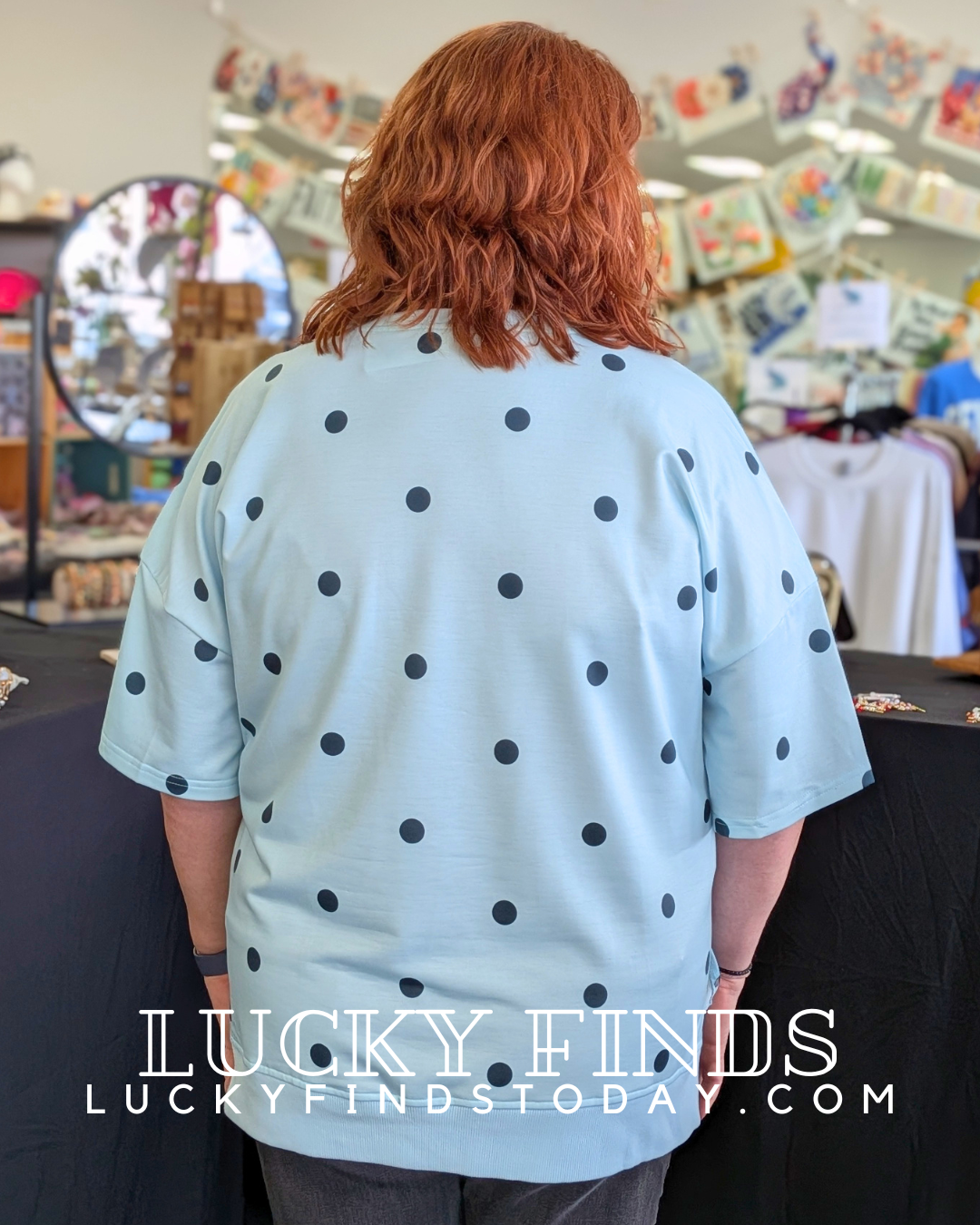 Lovely Outlook Polka Dot Top D1726