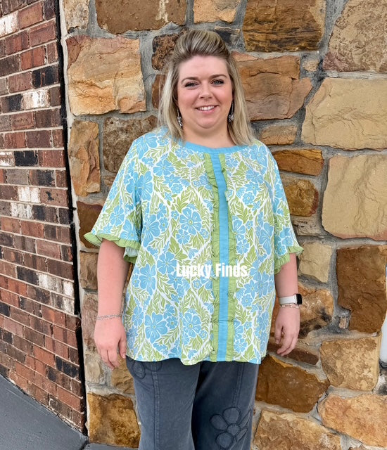 Do It All Ruffle Top D1729