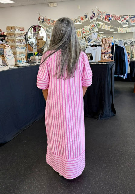 Forever Striped Maxi Dress D1730