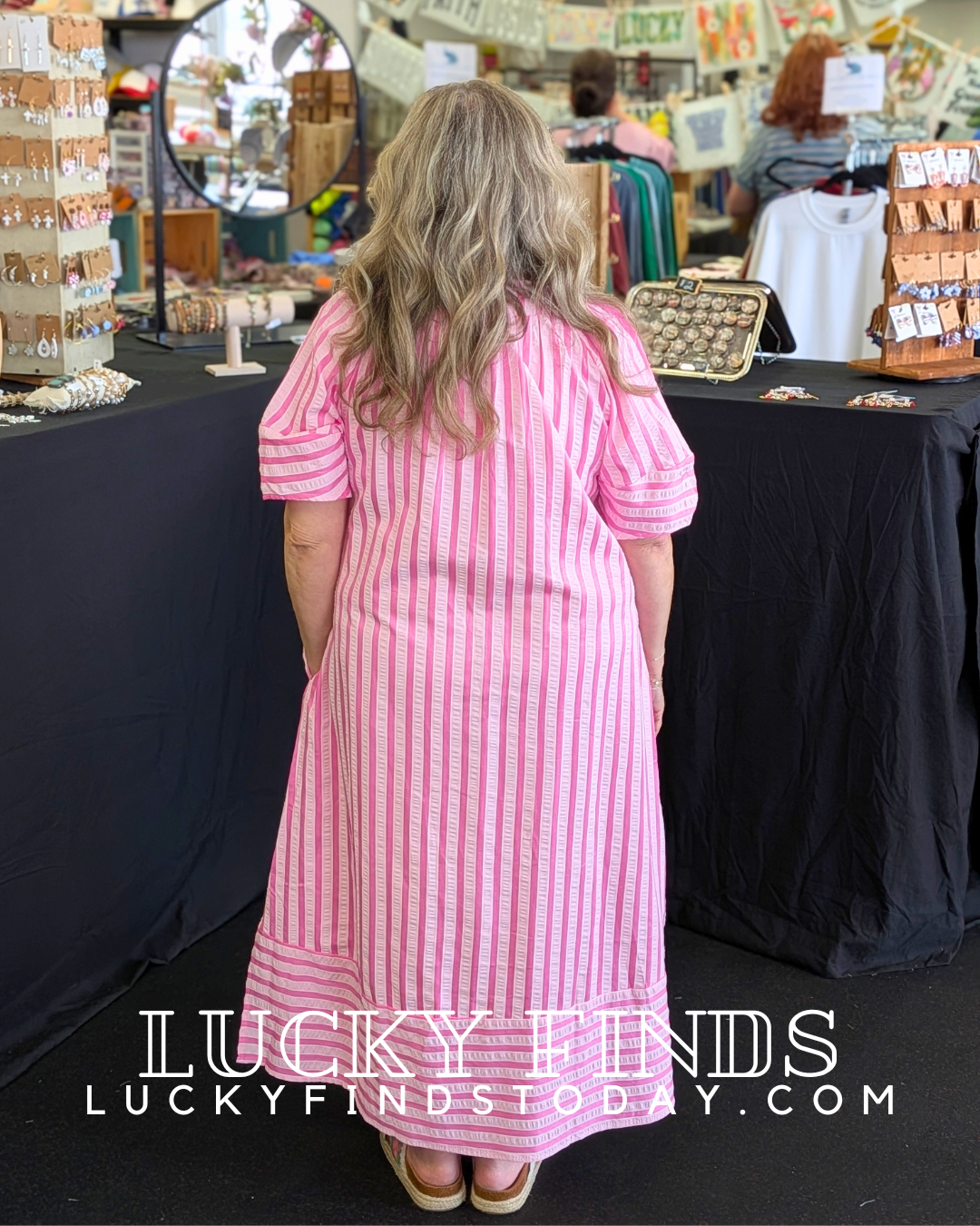 Forever Striped Maxi Dress D1730