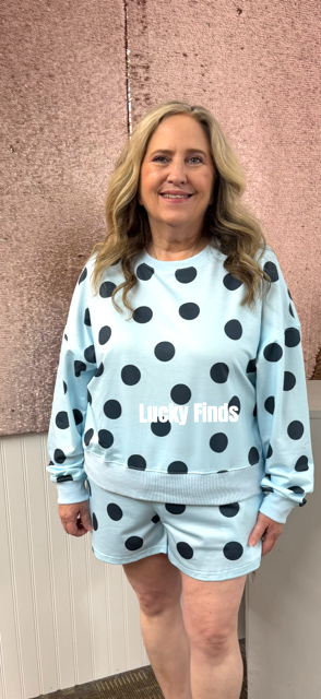 Fancy Polka Dots Shorts Set D1734