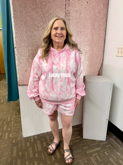 My Pink Camo Shorts Set D1739