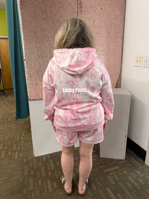 My Pink Camo Shorts Set D1739