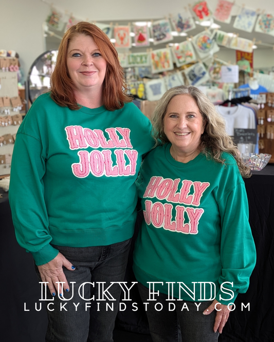 Holly Jolly Patch Sweatshirt  D1748