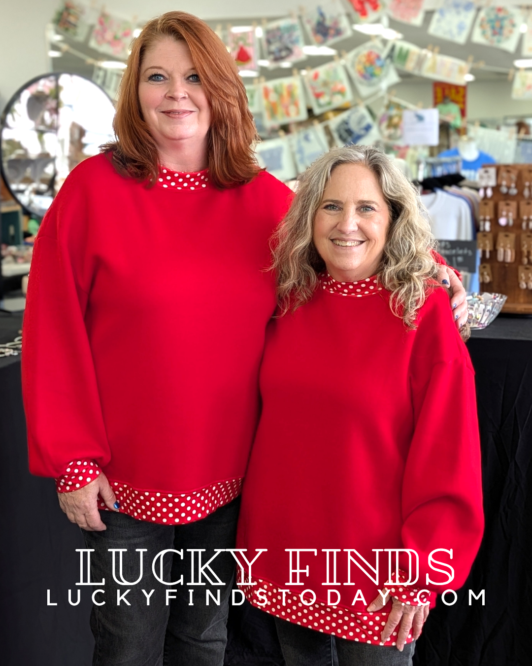 Sassy Polka Dot Trim Top D1752