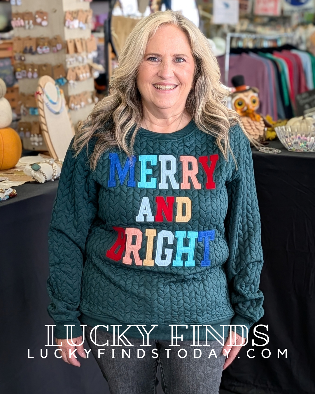 Merry & Bright Knit Top D1757