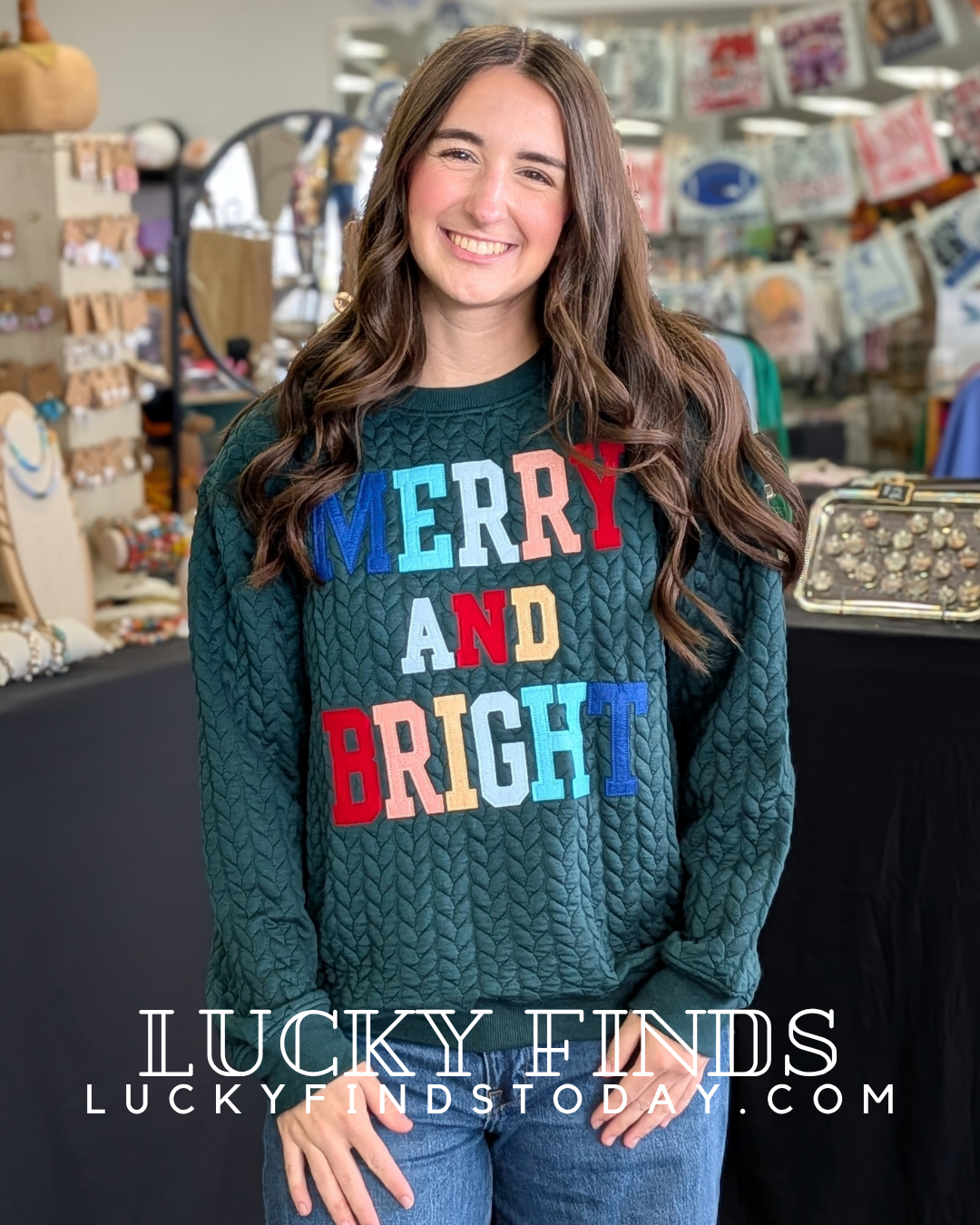 Merry & Bright Knit Top D1757
