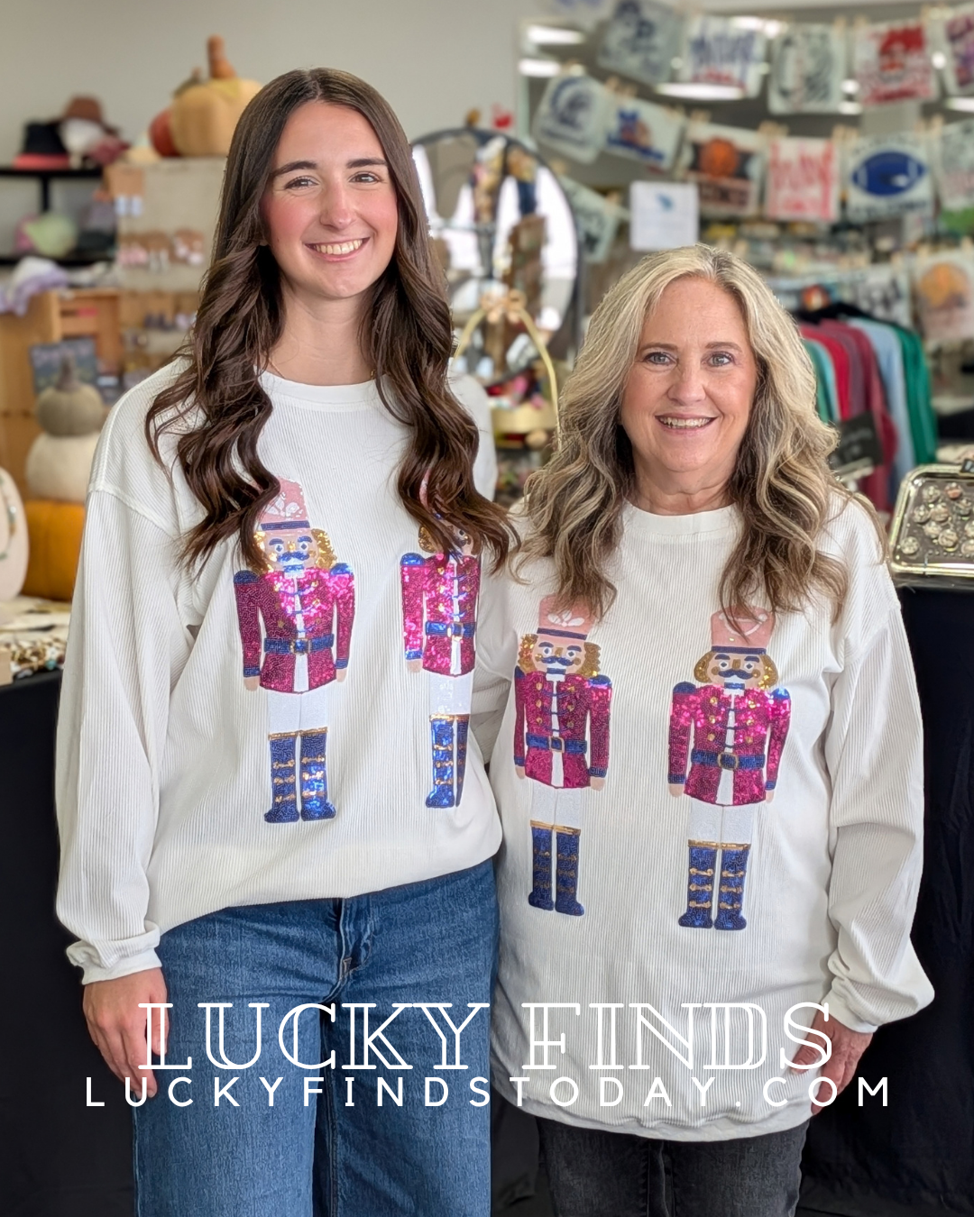 Holiday Sequined Nutcracker Top D1760