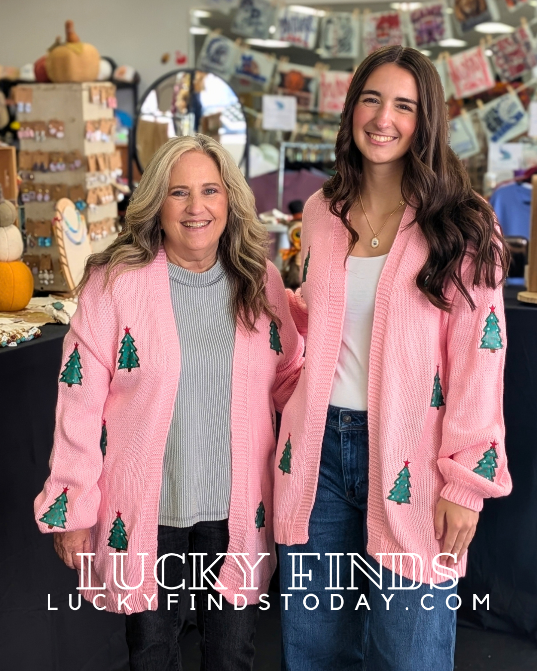 Christmas Tree Long Open Cardigan D1767