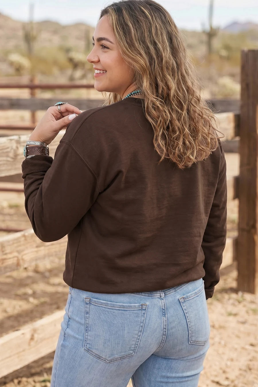 Pray Applique Sweatshirt D1775