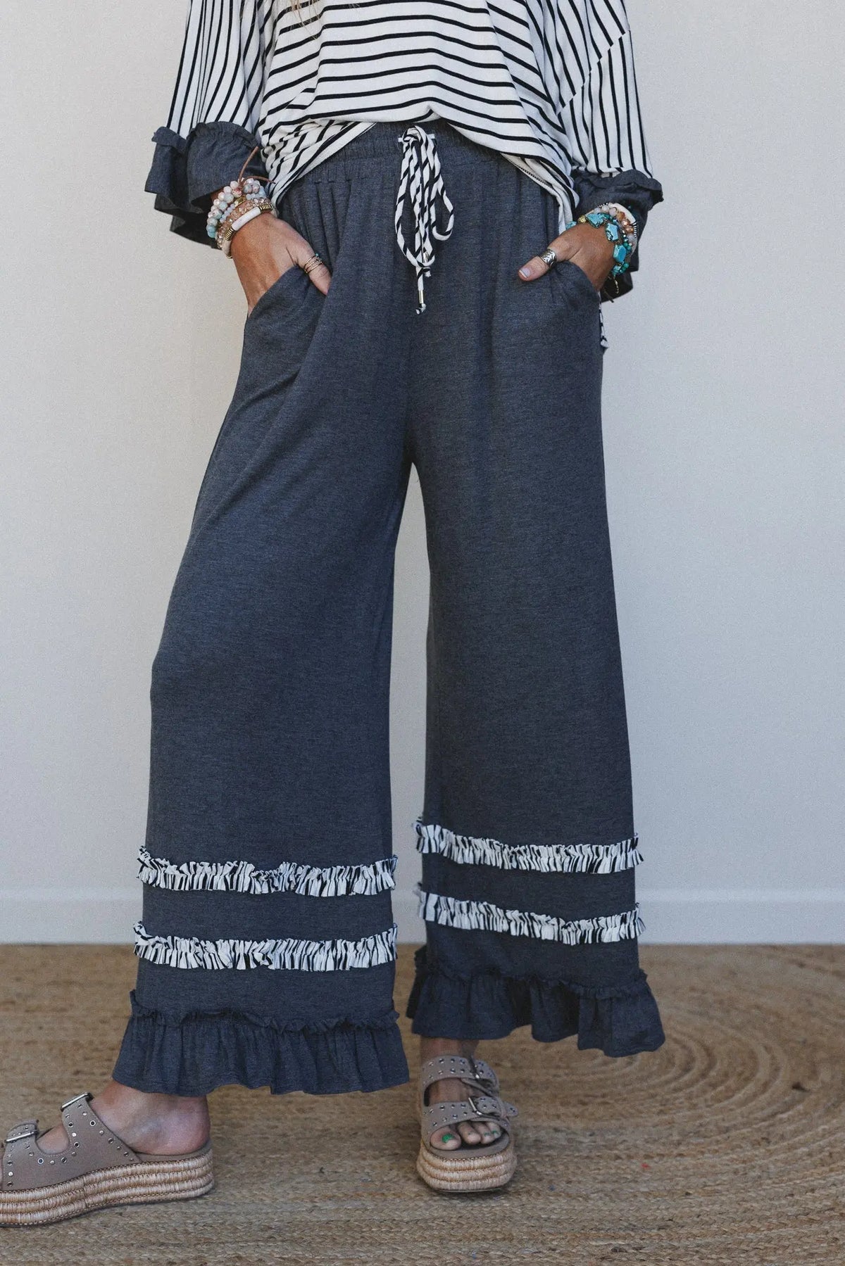 Ruffle Me Top & Pants Set D1778
