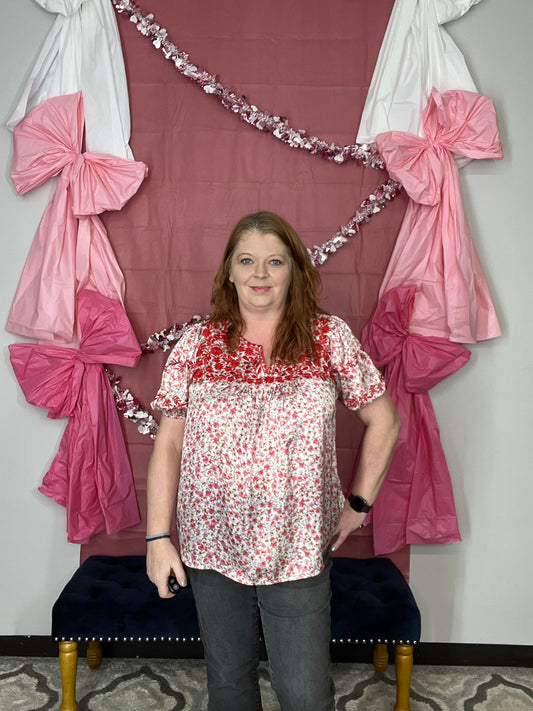 Spring Garden Curvy Top W314