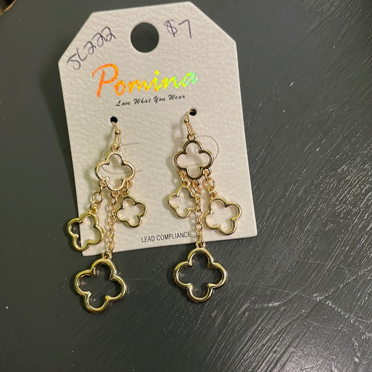 Dangle clover group earrings JC222