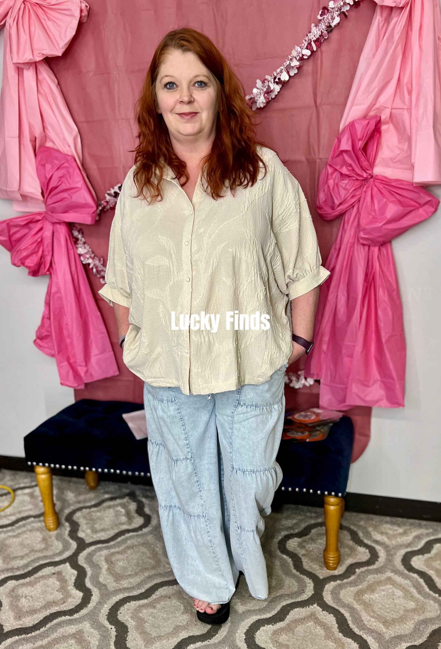 My Chambray Wide Leg Pants A261