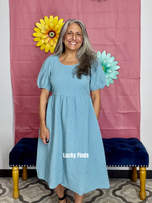 Universal Charm Textured Dress W375